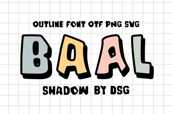Baal Shadow: A Bold Display Font for Web Design
