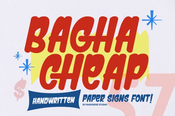Bagha Cheap: A Bold Handletter Font for Web Design