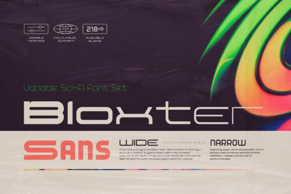 Bloxter Sans: A Futuristic Typeface for Modern Web Design