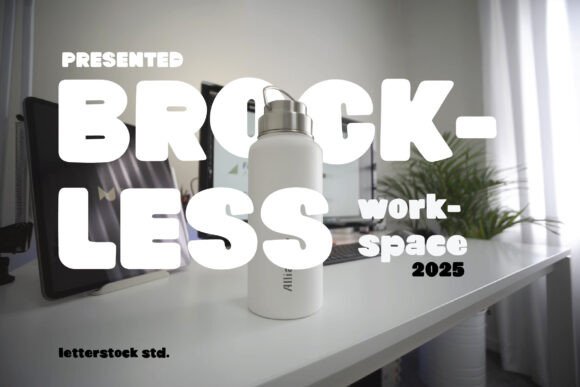 Brockless: A Bold Display Font for Modern Branding