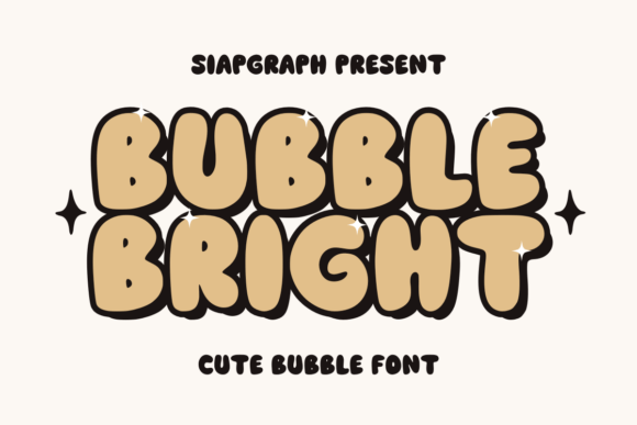 Bubble Bright Font for Crafters & Sellers