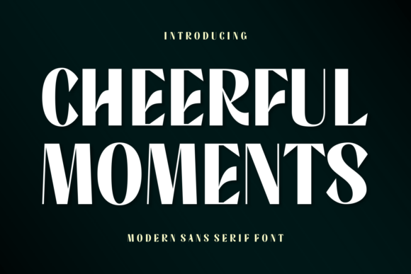 Cheerful Moments: A Versatile Serif Font for Web Design