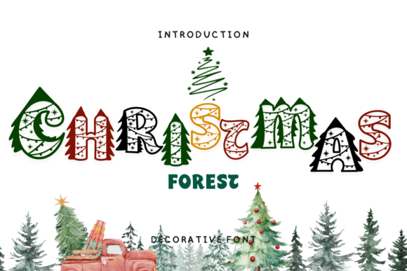 Christmas Forest: A Festive Display Font for Web Design
