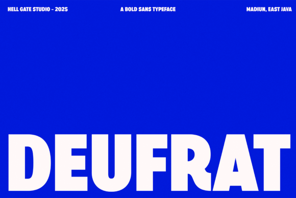 Deufrat Font: Bold Sans Serif for Makers