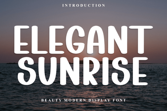 Elegant Sunrise Font: Bold Display Type for Web