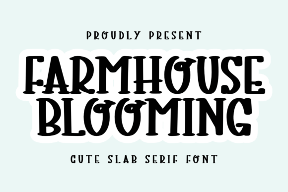 Farmhouse Blooming Font for Crafters