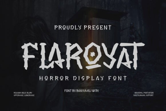 Flaroyat Typeface Review for Horror Branding
