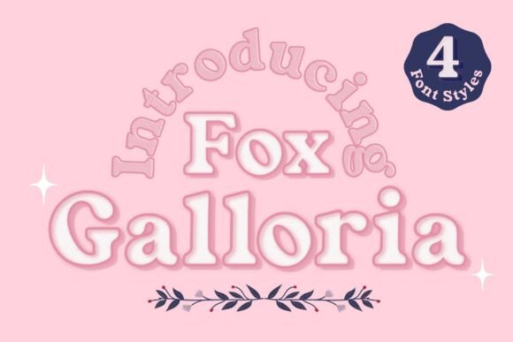 Fox Galloria: A Playful Serif Font for Editorial Design
