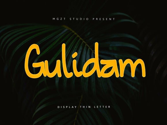 Gulidam Font: Playful Editorial Typography