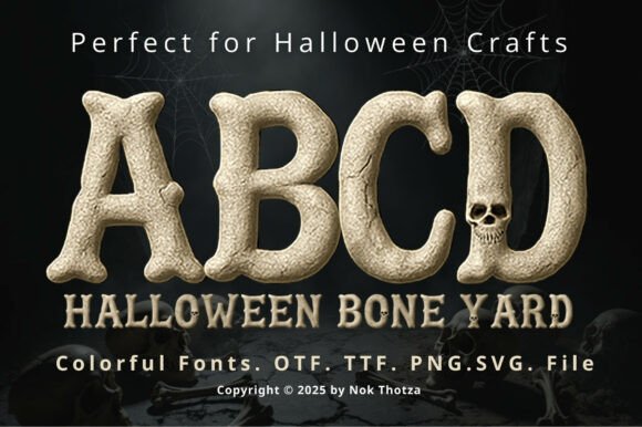 Halloween Bone Yard: A Spooky Display Font for Marketers