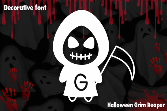 Halloween Grim Reaper Font for Editorial Design