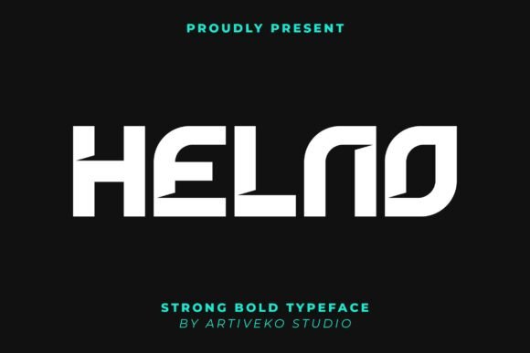 Helno: A Bold Sans Serif Font for Modern Editorial Design