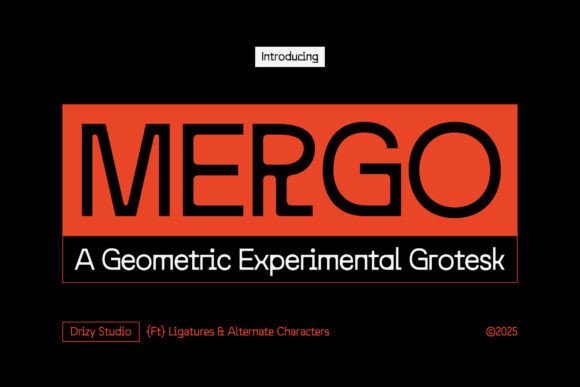 Mergo Typeface: Bold Design for Makers