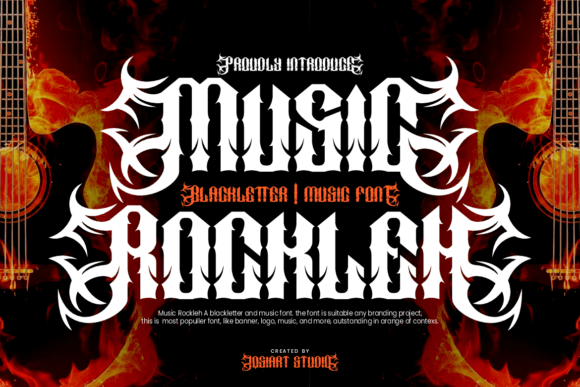 Music Rockleh: A Bold Blackletter Font for Marketers