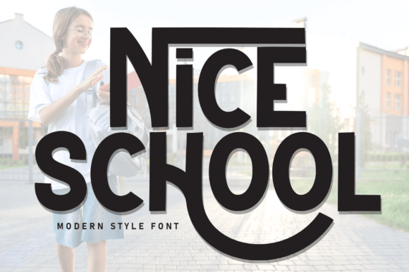 Nice School: A Bold Display Font for Editorial Impact