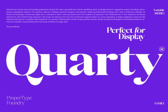 Quarty Serif Font for Clear Campaign Design