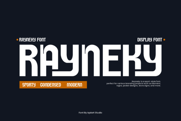 Rayneky: A Bold Sans Serif Typeface for Digital Design