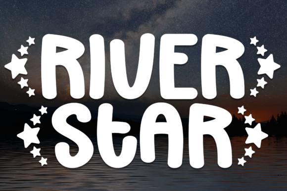 River Stars Font for Crafters