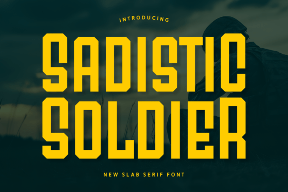 Sadistic Soldier Font for Bold Crafts