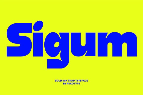 Sigum: A Bold Display Font for Modern Brands