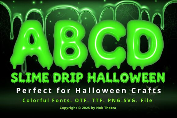 Slime Drip Halloween Font for Bold Campaigns