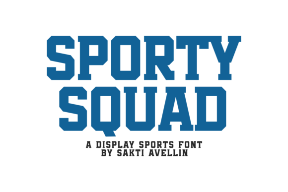 Sporty Squad: The Slab Serif Font for Bold Campaigns