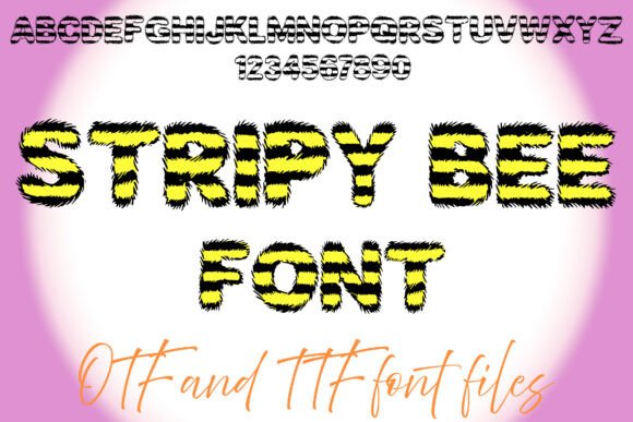 Stripy Bee: A Playful Display Font for Editorial Design
