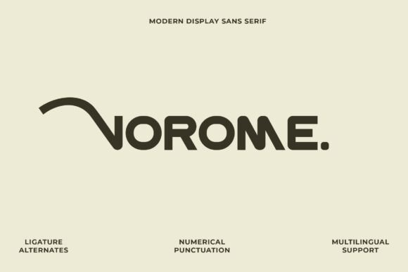 Vorome: A Bold Sans Serif Typeface for Editorial Impact